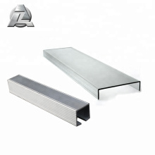 Perfil de canal en forma de U y extrusión de aluminio anodizado 6063 T6 asequible